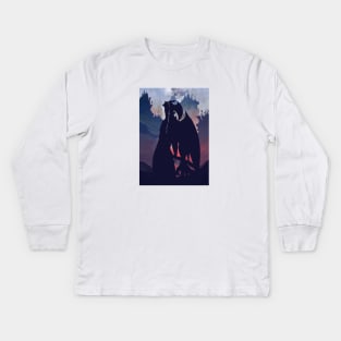 Devilman Cry Baby - Minimalist Kids Long Sleeve T-Shirt